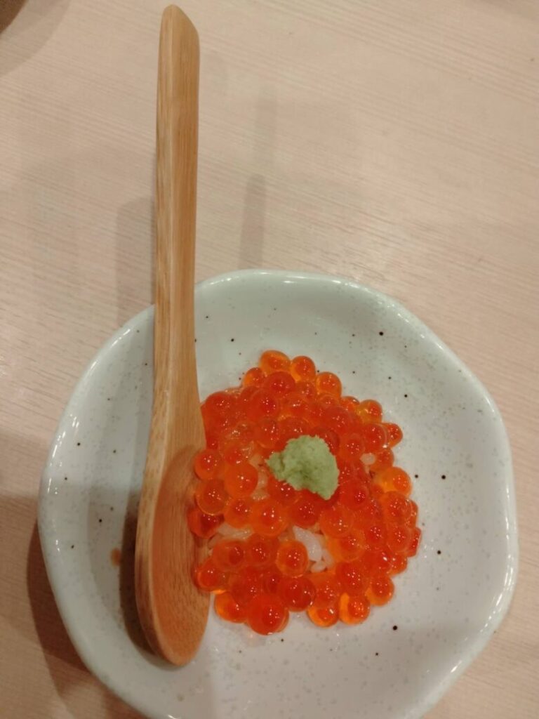 すし天ぷら　頂のイクラ寿司