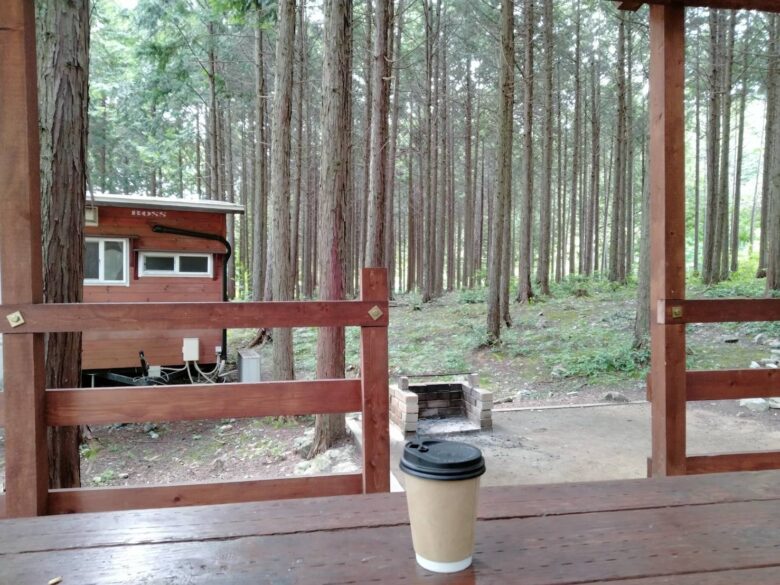 兵庫県丹波市にある森のひとときキャンプ場