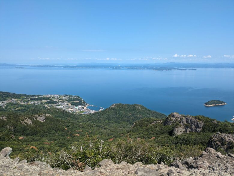 銚子渓おさるの国 頂上展望台からの景色 小豆島を一望できます 香川県小豆島旅行